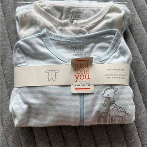 Carter's Just One You Sleep & Play Set - Blue and White